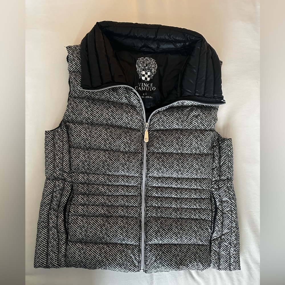 Vince Camuto Women's Herringbone Puffer Vest